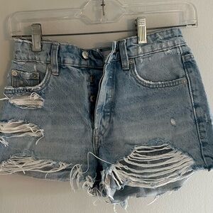 Zara jean shorts